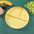thumbnail image 4 of WIFKLSIIPG Three Grid Reducing Meal Plate Wheat Straw Anti Fall Household Plate 3 Grid Plate Simple Special Plate Kid Plate, 4 of 5