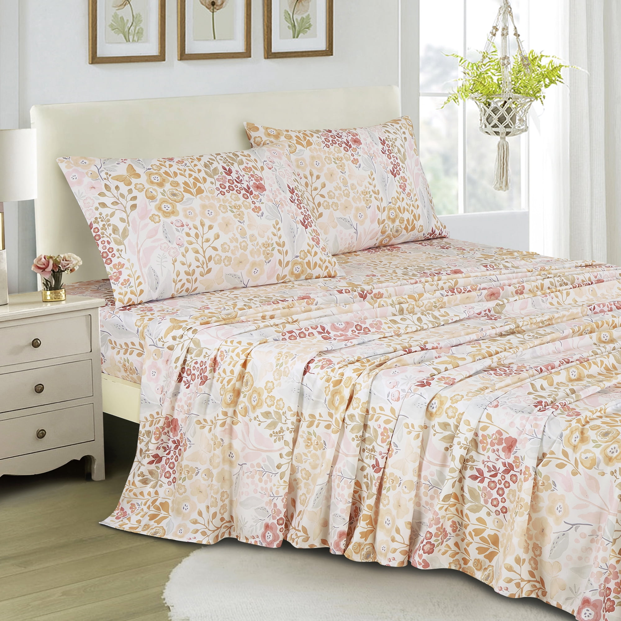 Evjk 3-4 PC Jcrown Sheet Set, Luxury Solid, Breathable Comfort, Full