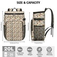 thumbnail image 3 of Japanese Food Cooler Backpack - High-Capacity 20L Insulated Leakproof Lunch Bag for Camping, Beach, Road Trips & Sushi Parties, 3 of 6