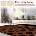 thumbnail image 2 of ODIKA 5'x7' Machine Washable Non-Slip Area Rug, Sophisticated Animal Inspired Featuring Layered Spot Clusters High Traffic Rug, Brown, 314474, 2 of 7