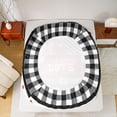 thumbnail image 5 of Manfei Happy Valentine'S Day Twin Sheet Sets,Red Graffiti Hearts Twin Fitted Sheet,White Black Checkered Flat Sheet For Girl,Breathable Home Decor,3 Pieces, 5 of 7