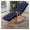 Blue, variant on Folding Rocking Chair Wooden Zero Gravity Sun Lounger Deck Chair Comfort Bamboo Loungers Deck Chair Patio Pool Garden Chair Living Room Leisure Chair Backrest Armchair Recliner