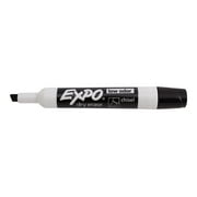 Expo Low Odor Markers - Chisel Point Style - Black - 12 / Dozen