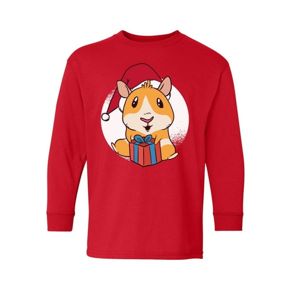 Awkward Styles Christmas Long Sleeve Shirt for Kids Youth Boys Girls Xmas Guinea Pig Shirt