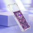 thumbnail image 3 of Glitter Case for Xiaomi Poco X4 Pro 5G, Bling Sparkle Floating Liquid Soft TPU Cushion Fashion Girly Women Girls Clear with Ring Holder Phone Cover for Xiaomi Poco X4 Pro 5G  Purple, 3 of 12