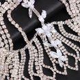 thumbnail image 4 of Crystal Tassel Head Chain Jewelry Halloween Women Rhinestone Flapper Cap Headpieces Bridal Hair Accessories, 4 of 5