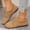 Light Brown, variant on YOUYEDIAN Loafers for Women Fall Winter Plush Lined Warm Round Toe Fashion Comfy Flats Slip On Low Heel Versatile Casual Walking Shoes