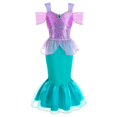 thumbnail image 1 of Disfraz de la Sirenita Ariel para niños y niñas, vestido de fiesta de cumpleaños, Halloween Fivean unisex, 1 of 2