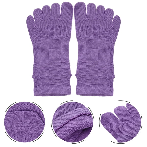 PBPBOX Women Toes Socks Moisture Wicking 2 Pairs