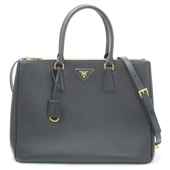 Pre-Owned Prada Galleria handbag, tote bag, shoulder Saffiano leather, black,...