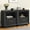 Black, variant on Heynemo Smart Nightstand Duo: Charging Bedside Tables with Big Storage Drawer, Dual USB-C Hub, Multi-Functional Cabinet for Bedroom, Set of 2, Black