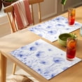 thumbnail image 4 of Flower Placemats Set of 8, Blue Non-Slip Place Mats Washable Table Mats for Kitchen Dining Table Decorations Indoor/Outdoor, 4 of 9