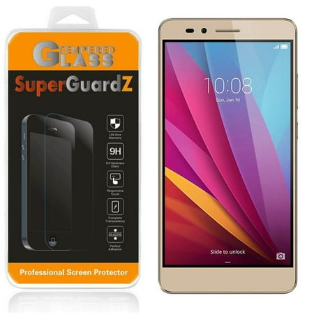 For Huawei Honor 5X - SuperGuardZ Tempered Glass Screen Protector, 9H, Anti-Scratch, Anti-Bubble, Anti-Fingerprint