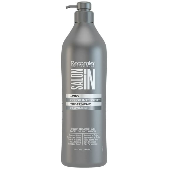 Recamier Professional Salon In  Pro Color Intensifier Hair Treatment Platinum 33.8oz - Tratamiento Intensificador de Color Platino para cabello pintado