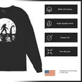 thumbnail image 6 of Alien Bigfoot Loch Ness Monster Moon Long Sleeve T-shirt Funny Space UFO Hunter Sasquatch Yeti Dinosaur Nerd Believe, 6 of 7