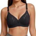 thumbnail image 3 of Ohufall Womens Bra Adjustable Strap Deep V Push Up Bra Wirefree Comfort Support Daily Underwear, 3 of 8