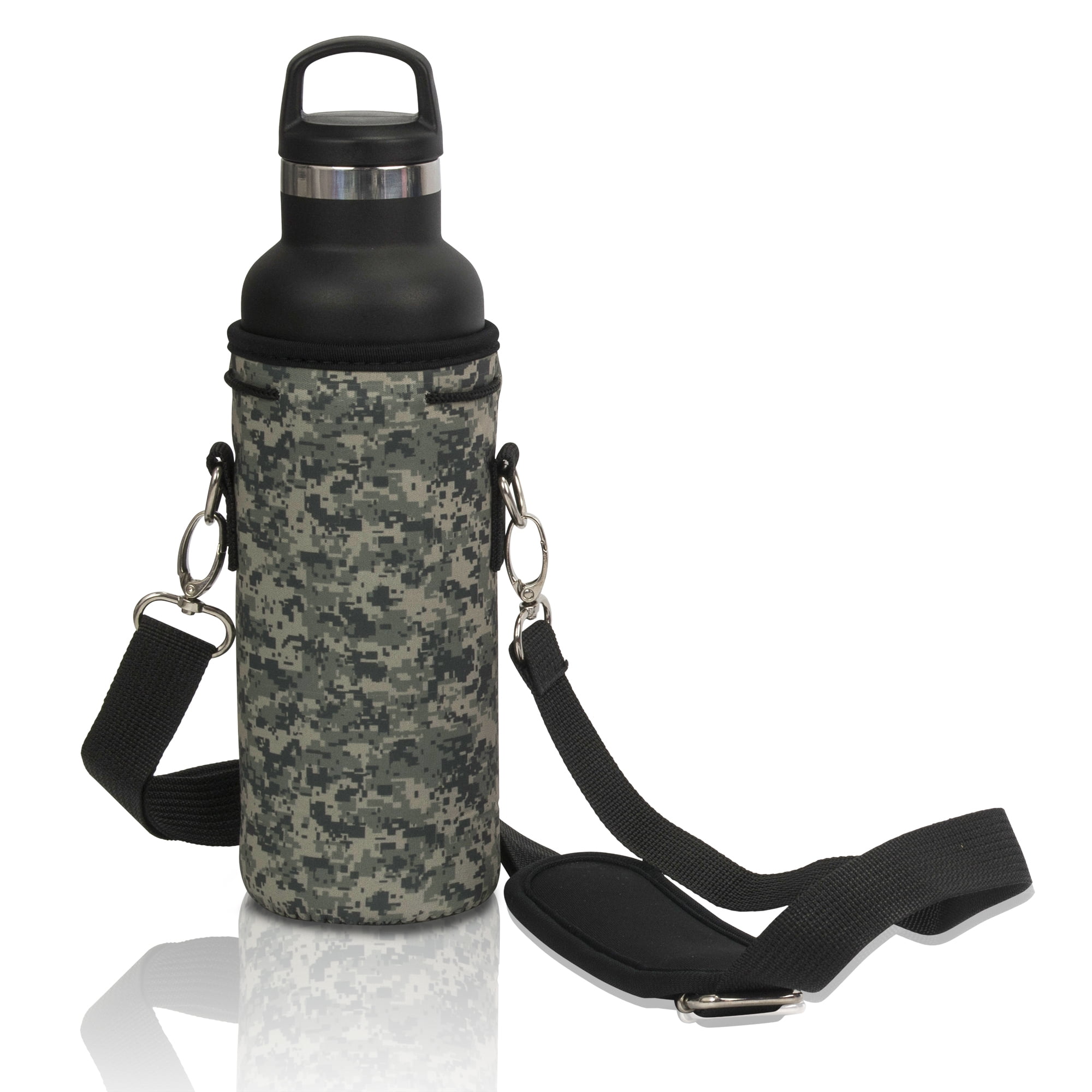 Design Letters - Carrying strap for water bottle, black