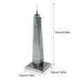 thumbnail image 2 of 3D Metal Puzzles for Adults Fascinations Metal Earth One World Trade Center Building 3D Metal Model Kit, 2 of 6