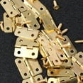 thumbnail image 3 of OULII 100pcs Bifold Door Hinges Yellow Iron Vintage Easy To Install And Remove With 400pcs Screws, 3 of 4