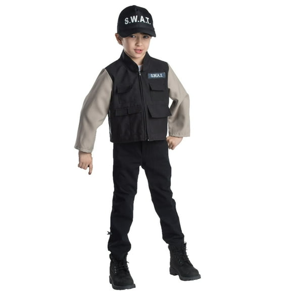 Young Heroes Child's SWAT Team Role Play Set Costume By Dress Up America - Ages 3-6