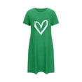 thumbnail image 4 of WJHWSX Womens Nightgown,Nightgowns for Women,Moisture Wicking,Easy Care,Printed,Green,S, 4 of 4
