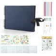 thumbnail image 3 of Photo Albums 80 Black Pages Memory Books A4 Craft Paper DIY Scrapbooking Picture Birthday Childrens Gift, 3 of 5
