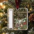 thumbnail image 3 of AURIGATE Acrylic Christmas Money Holder Ornament Clear Cash Gift Ball with Slot and Velvet Ribbon Double Sided Printed Hanging Decoration for Tree Holiday Gift, 3 of 5