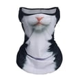 thumbnail image 1 of Foulard Imprimée 3D Triangle Masque Facial Oreilles Suspendues Cyclisme Sports Randonnée Runni, 1 of 8