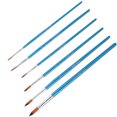 thumbnail image 2 of Juego de pinceles de pintura de acuarela, pluma Gouache, pelo de nailon, suministros de arte (azul), 6 uds., 2 of 5