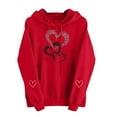 thumbnail image 4 of Dgankt Hoodies for Women Women's Hoodies Pullover Cute Heart Sweatshirts Long Sleeve Tops with Pockets S-3XL, 4 of 8