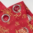 thumbnail image 5 of NICETOWN Christmas Sheer Curtains for Living Room, Red Grommet Curtains for Bedroom Window Drapes for Home Decor, W52 x L84, 2 Panels, 5 of 8