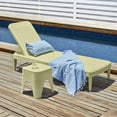 thumbnail image 3 of Lagoon Tahiti Rattan Chaise Lounge With Wasabi Green Finish 7030V4-SSLGS, 3 of 6