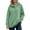 A-Green, variant on SYwaren Half Button Hoodie for Women Oversized Pullover Casual Long Sleeve Fall Sweatshirt Solid Color Tops