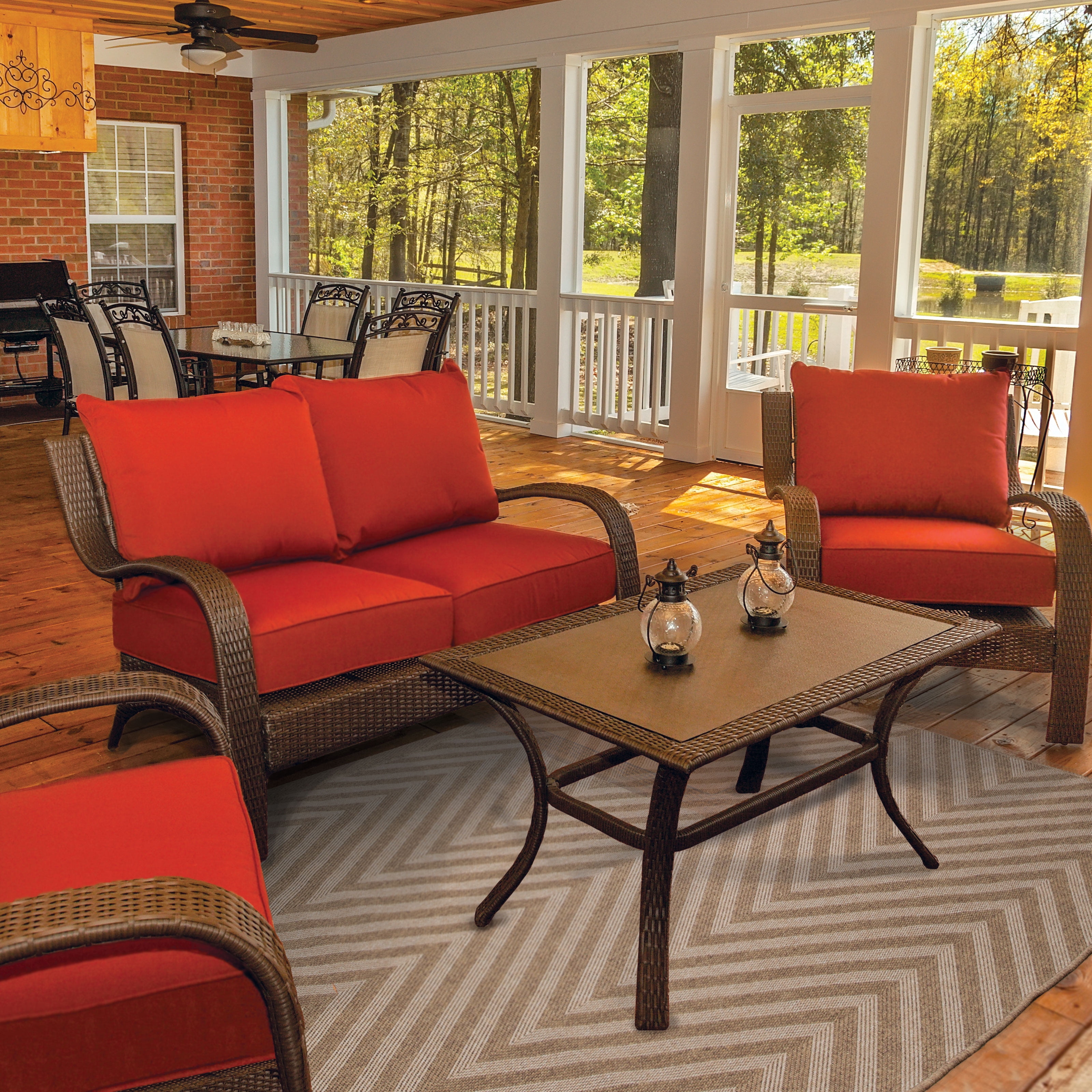 Avalon Home Key Haven Chevron Indoor/Outdoor Area Rug