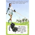 thumbnail image 2 of Retractable Double Dog Leash, Tangle-Free, LED Light, Poop Bag Holder, One-Handed Brake, Reflective, 2 of 7