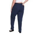 thumbnail image 5 of HDE Womens Plus Size Pull On Pintuck Pants with Pockets Navy Blue - 3X, 5 of 7