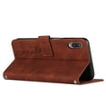 thumbnail image 4 of for Samsung Galaxy A02 / M02 (6.5 inch) Wallet Case With Card Slots Kickstand Magnetic and Wrist Strap Flip Case for Samsung Galaxy  A02 / M02,Brown, 4 of 10