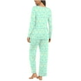 thumbnail image 5 of Iyufng Pajama Sets for Women,Loungewear Sets Pajamas,Womens Pajamas Long Sleeve with Pants Casual Print Round Neck Pajama Tops+Bottoms,Sleepwear Sets,S-XXL, 5 of 7