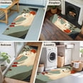 thumbnail image 5 of Runner Rug 2'x6', Rabbit Washable Non-Slip Hallway Runner Rugs, Oriental Night Sky Full Moon Mountains Leaves Bedside Rugs Floor Mats Carpet Runners for Kitchen Bathroom Laundry Room, 5 of 8
