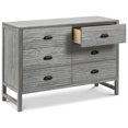 thumbnail image 3 of DaVinci Fairway 6 Drawer Double Dresser in Rustic Gray, 3 of 4