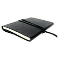 thumbnail image 6 of Leather Wrapped Bound Memo Pad - 24" Leather Strap Closure, 70 Pages, Black - Leeman, 6 of 9