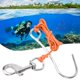thumbnail image 4 of Anzuelos de deriva para buceo con línea, Clip de acero inoxidable, equipo de anzuelo de arrecife único, color naranja, 4 of 8