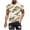 White, variant on Iugvhana Mens Slim Fit Sports T-Shirts Camouflage Print Casual Crew Neck Tees Tops Summer Short Sleeve Shirt Blouse Green L