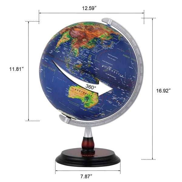 Buy World Globe with Stand 13 Globes for Kids with Light Up