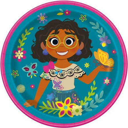 Encanto 30390685 7 in. Birthday Party Dessert Plates - Pack of 8