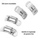 thumbnail image 2 of Abrazadera de Manguera de Acero Inoxidable, Correa de Metal Ajustable de 10m Con 16 Sujetadores, Kit de Abrazaderas para Mangueras y Tubos, 2 of 7