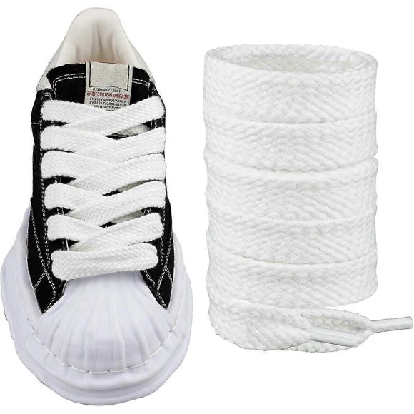 Fat Shoelaces For Maison Mihara Yasuhiro Sneaker Replacement Shoes Flat Jumbo