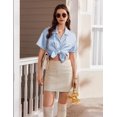 thumbnail image 4 of EKOUAER Silk Pajamas for Women Set Satin Two Piece Pjs Sets Ric Rac Trim Contrast Loungewear, 4 of 6