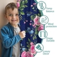 thumbnail image 3 of Blackout Kids Curtains,Pioneer Flower Floral Print Pattern Childrens Insulated Curtains Set Of 2,Bedroom Essentials,Toddler Room Decor 52"x63", 3 of 5