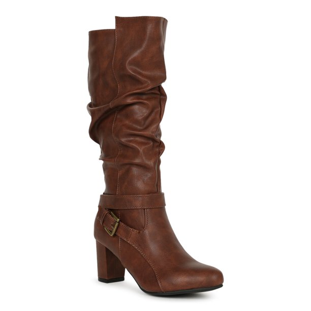 calf block heel boots